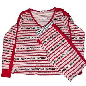 Victoria's Secret 2 Piece Thermal Pajama Set‎ Medium